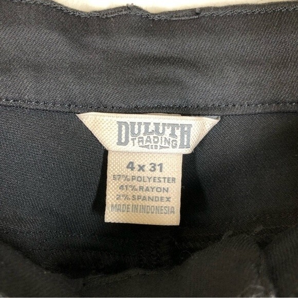 Duluth Women's DyeHard Denim Slim Leg Jeans Black Pants 4x31 - Picture 4 of 8